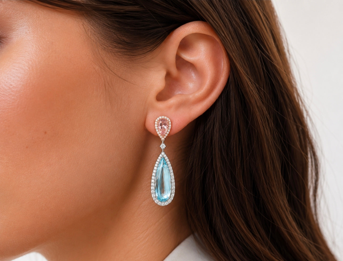Aquamarine Pears — Ministry of Gems exclusive design