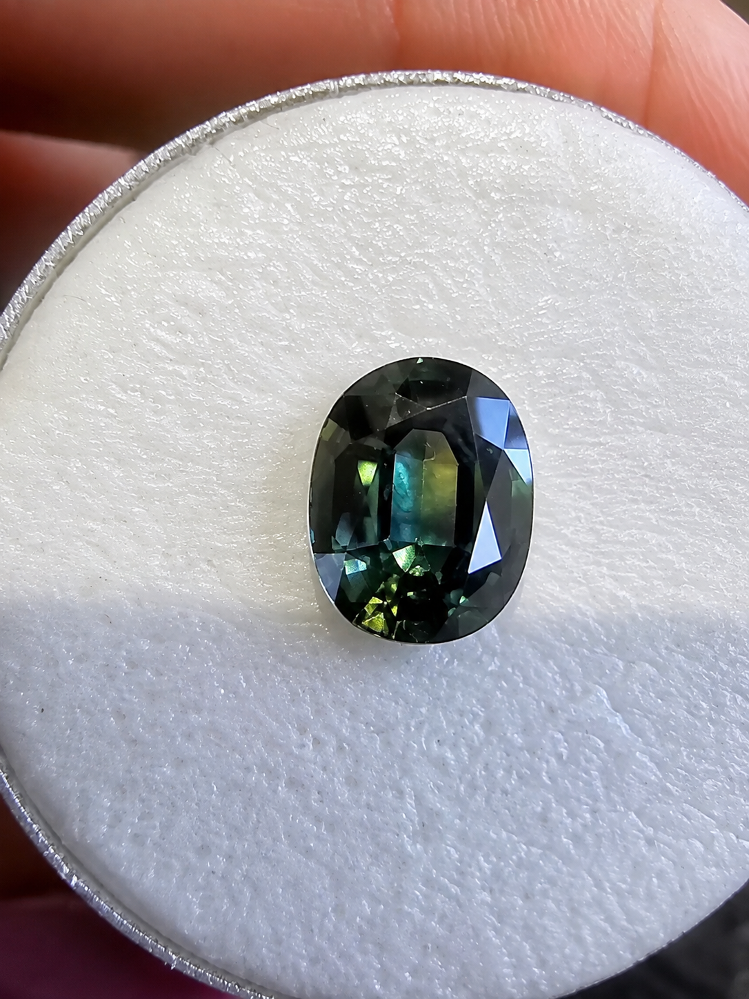 Teal Australian Sapphire 1.96ct Cushion