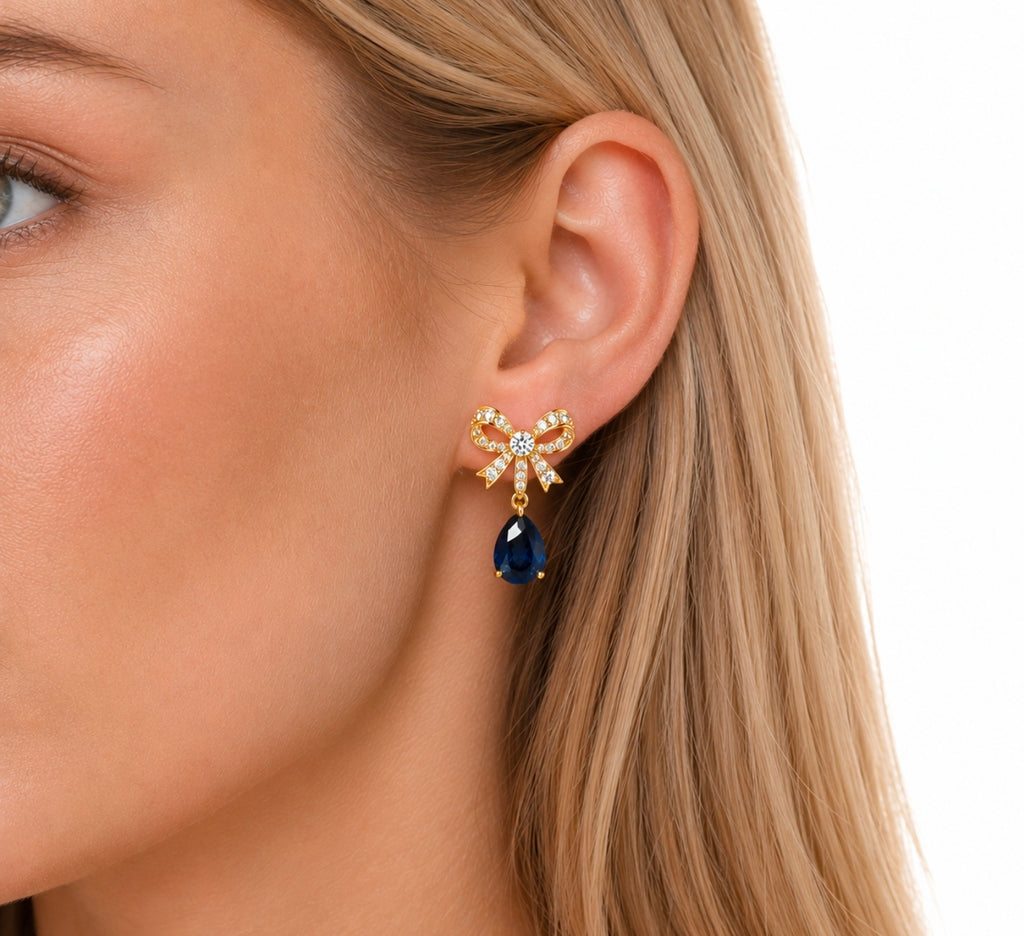 Empress Sapphire Tassel Earrings — Ministry of Gems exclusive design
