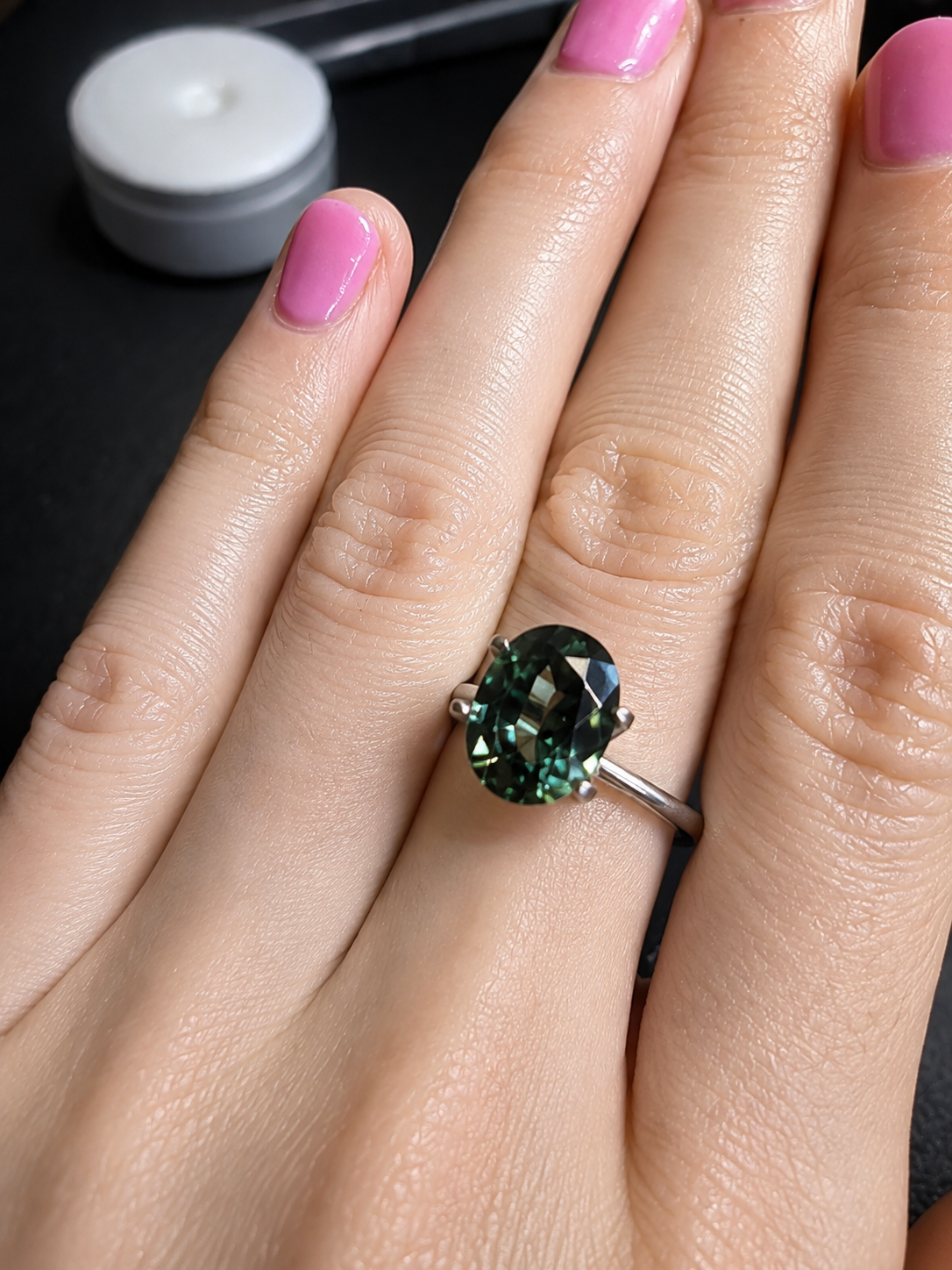Teal Australian Sapphire 1.96ct Cushion