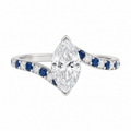 Diamond & Sapphires Ring — Ministry of Gems exclusive design