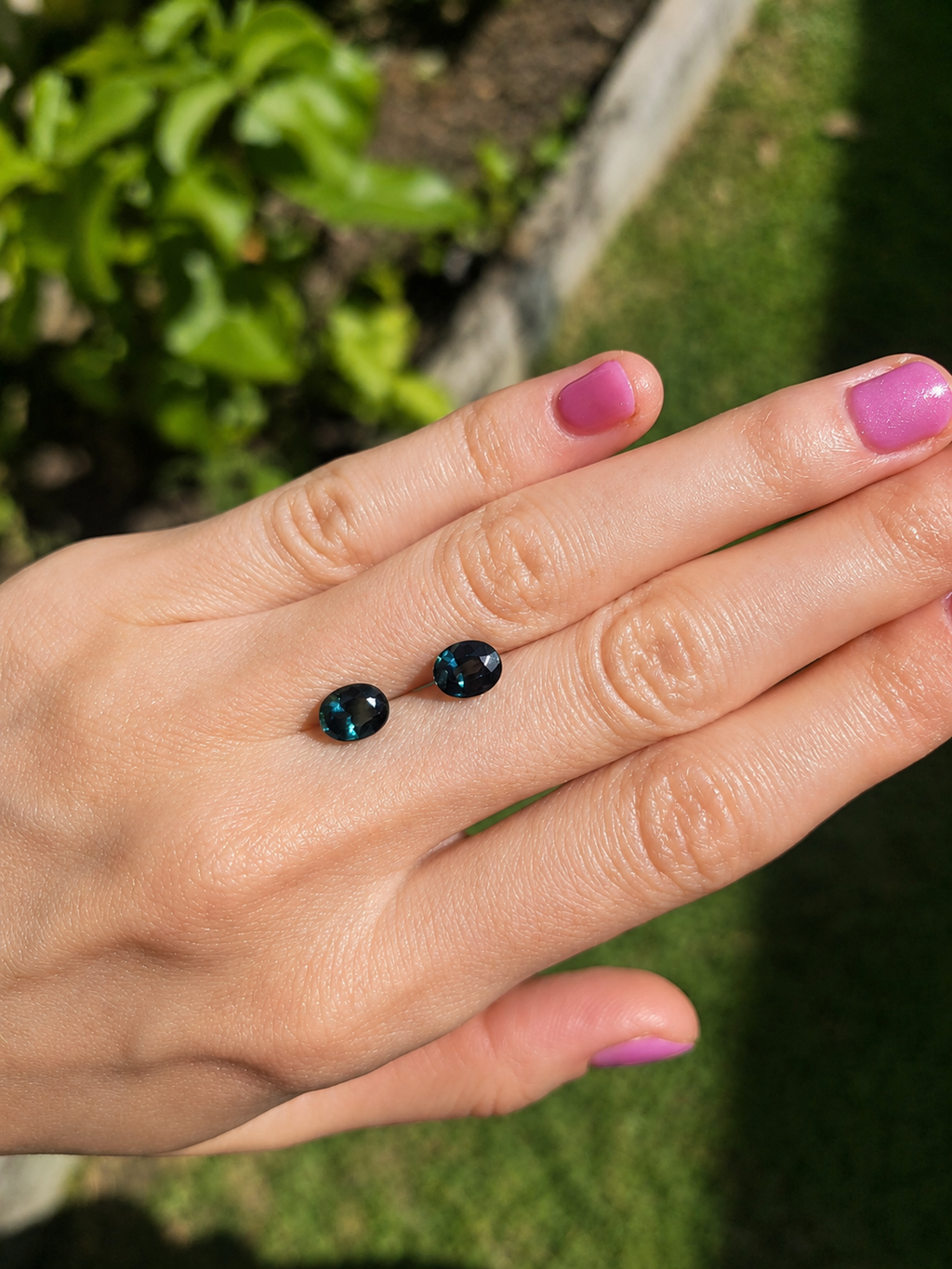 Matched Pair — Teal Green Australian Sapphires 2.71ct Total