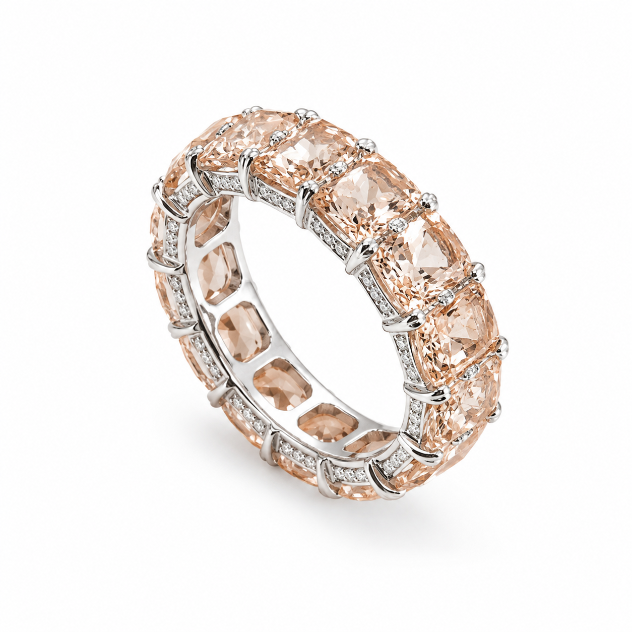 Morganite Band — Ministry of Gems exclusive design