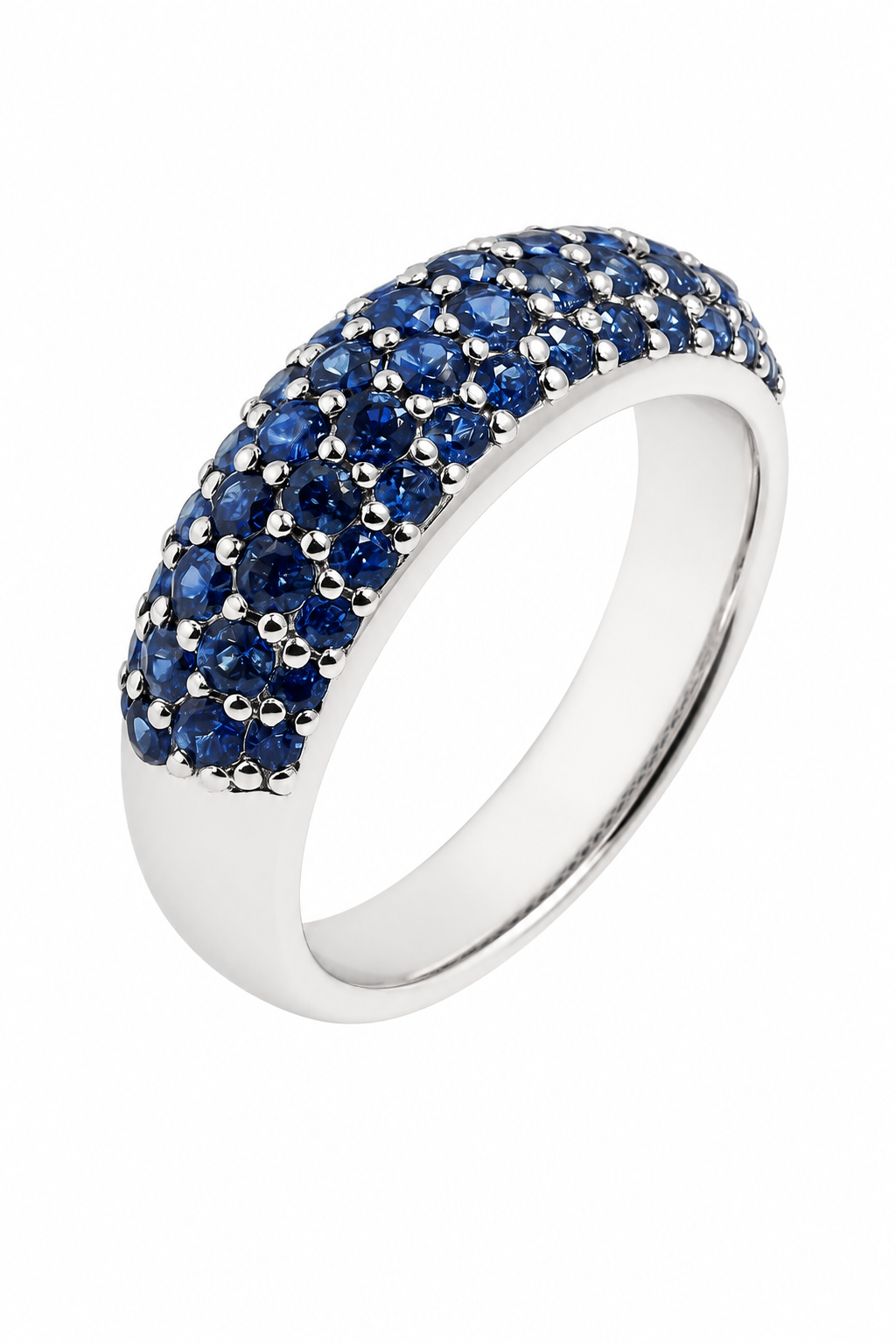 Blue Horizon — Sapphire Pavé Dome Ring — Ministry of Gems