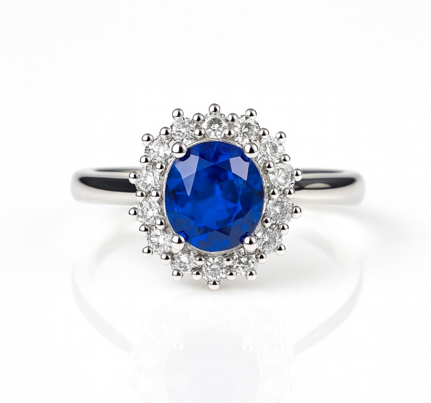 Glory — Sapphire Cluster Ring — Ministry of Gems