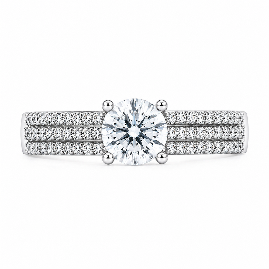 Essence Diamond Gold Ring — Ministry of Gems