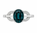 Teal Sapphire Swirl Ring — Ministry of Gems