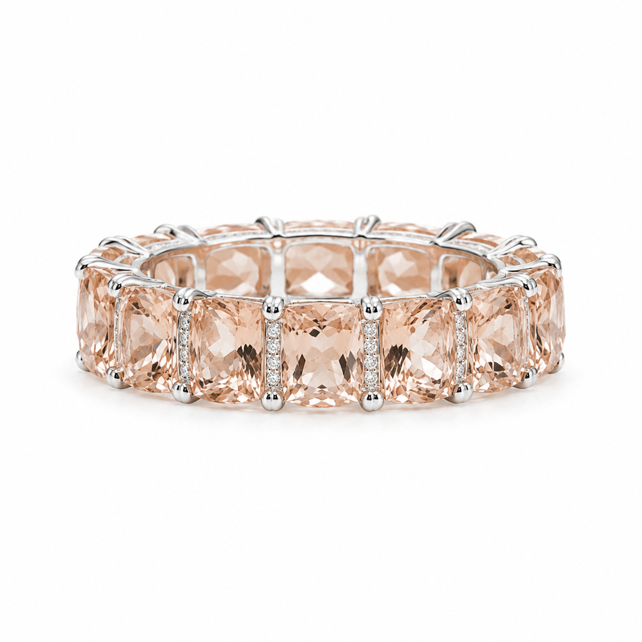 Morganite Band — Ministry of Gems exclusive design