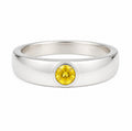 Yellow Sapphire Flush Band — Ministry of Gems