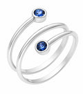 Sapphire Spiral Ring — Ministry of Gems