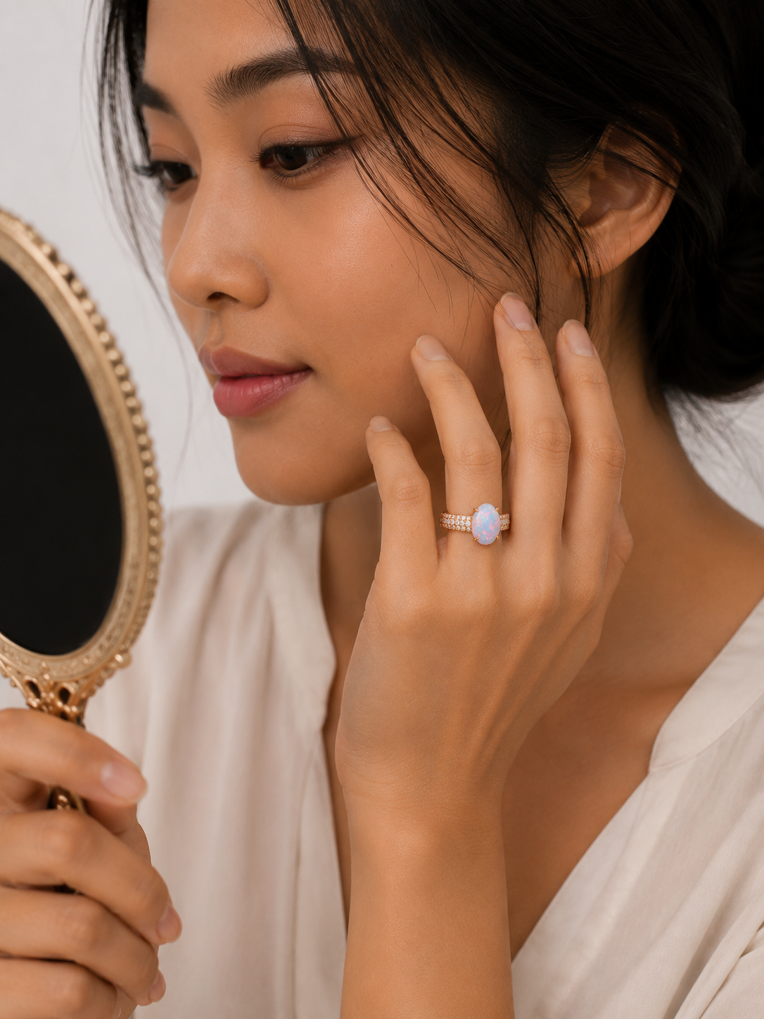 Australian Opal Ring II — Ministry of Gems exclusive design