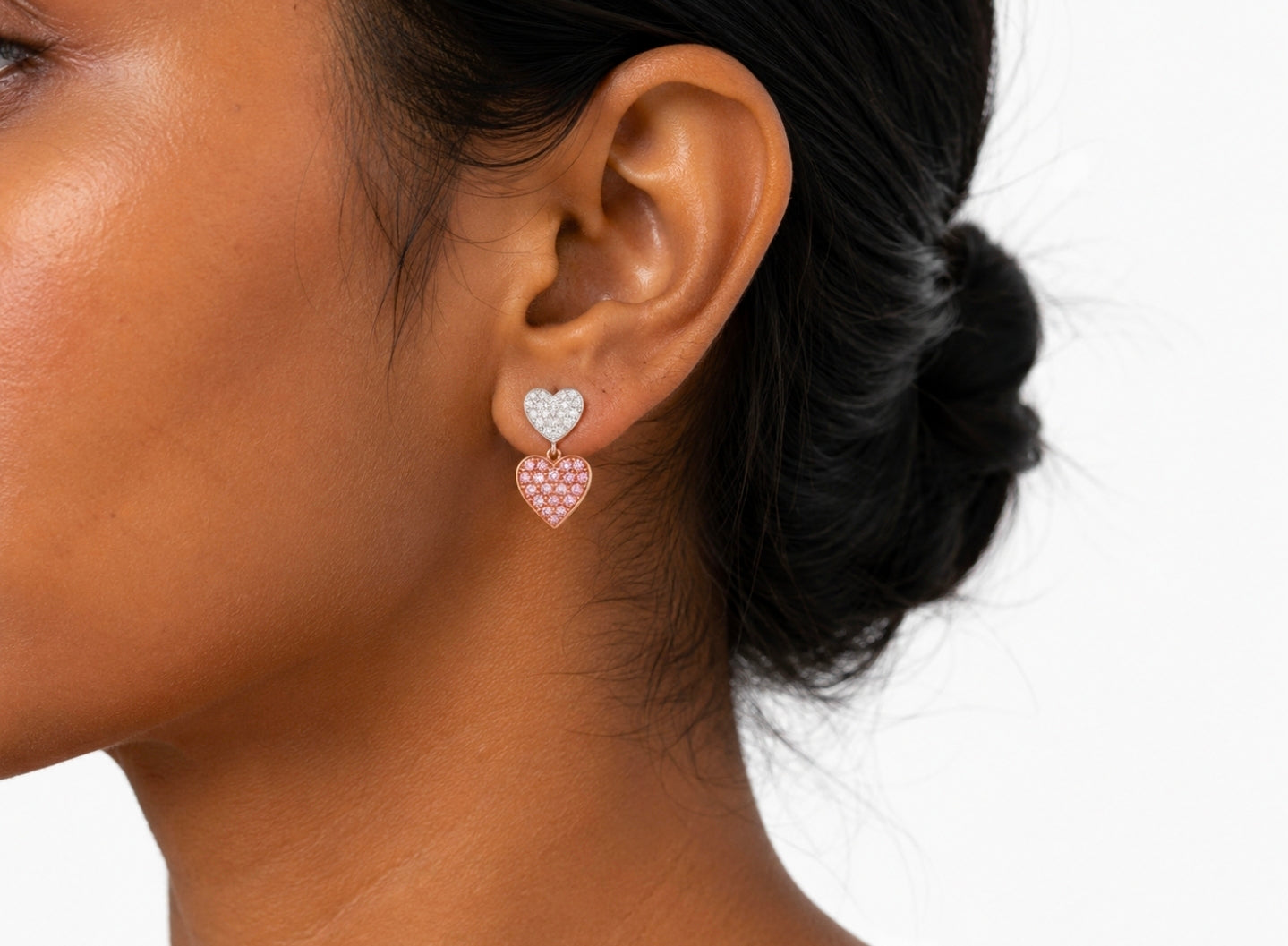 Double Heart Earrings — Ministry of Gems exclusive design