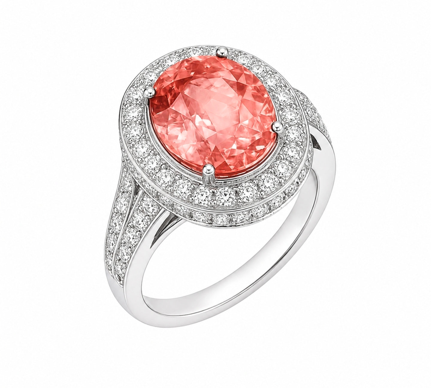 Padparadscha Ring — Ministry of Gems exclusive design