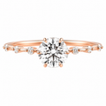 Autumn Drop Engagement Ring Rose Gold — Ministry of Gems exclusive design