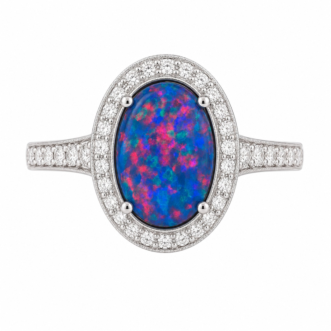 Australian Opal Ring — Ministry of Gems exclusive design