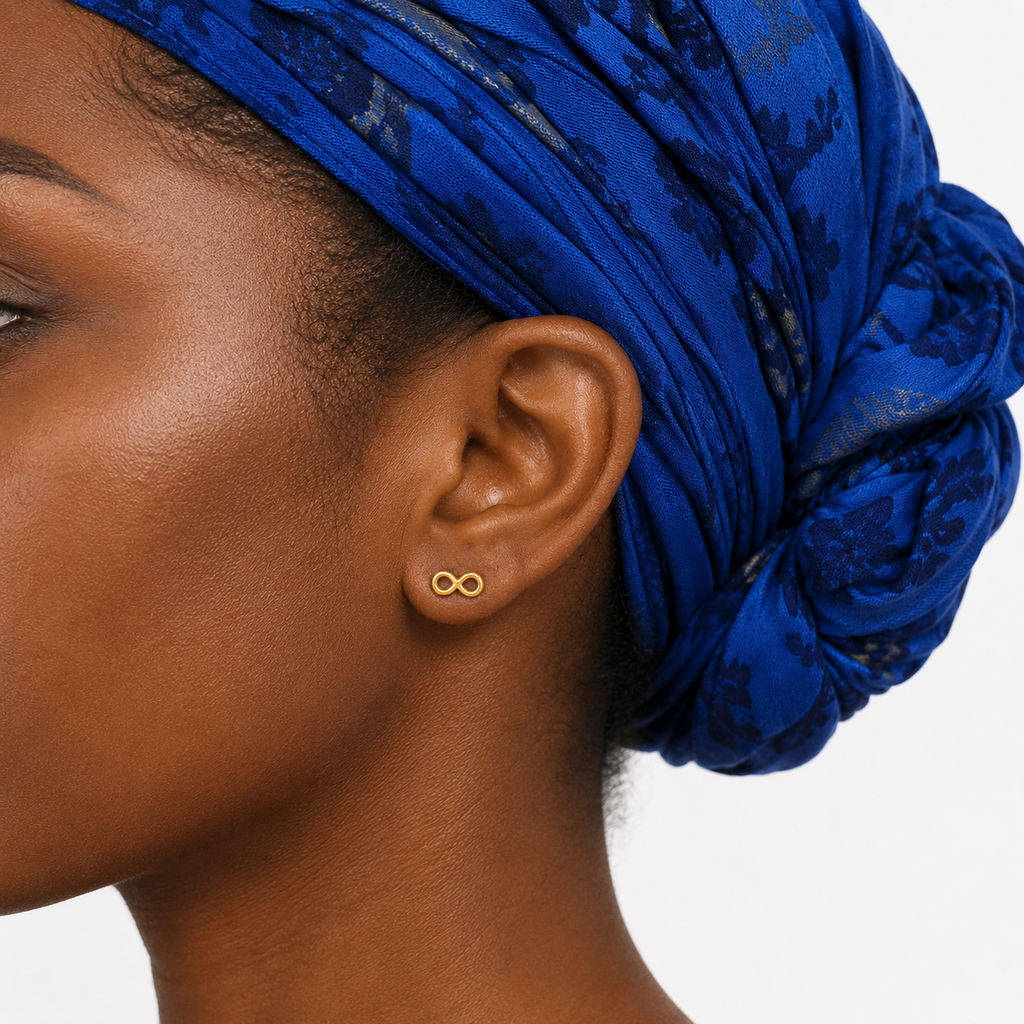 Infinito — Gold Infinity Studs — Ministry of Gems