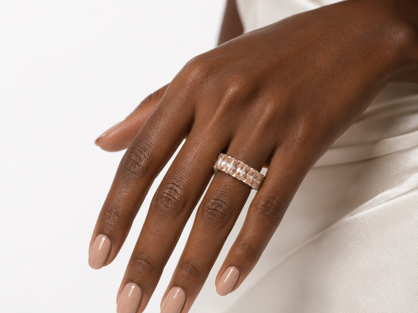 Morganite Band — Ministry of Gems exclusive design
