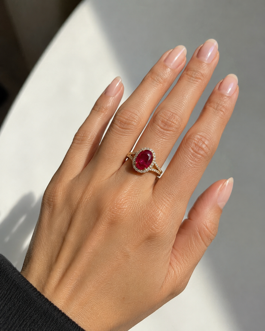 Ruby Queen Diamond Gold Ring — Ministry of Gems