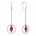 Lucy — Sapphire Cluster Chain Drops — Ministry of Gems