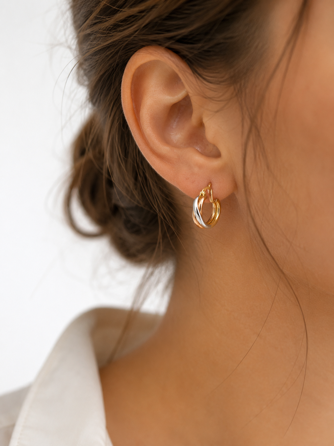 Three Gold Earrings — Ministry of Gems exclusive design