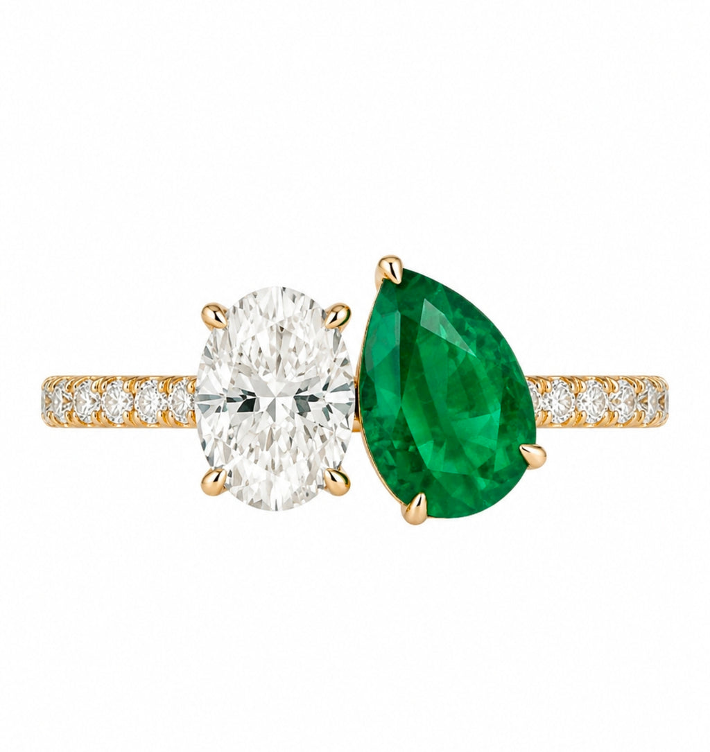 Tsavorite & Diamond Ring II — Ministry of Gems exclusive design