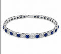 Sapphire & Diamonds Tennis Bracelet — Ministry of Gems exclusive design