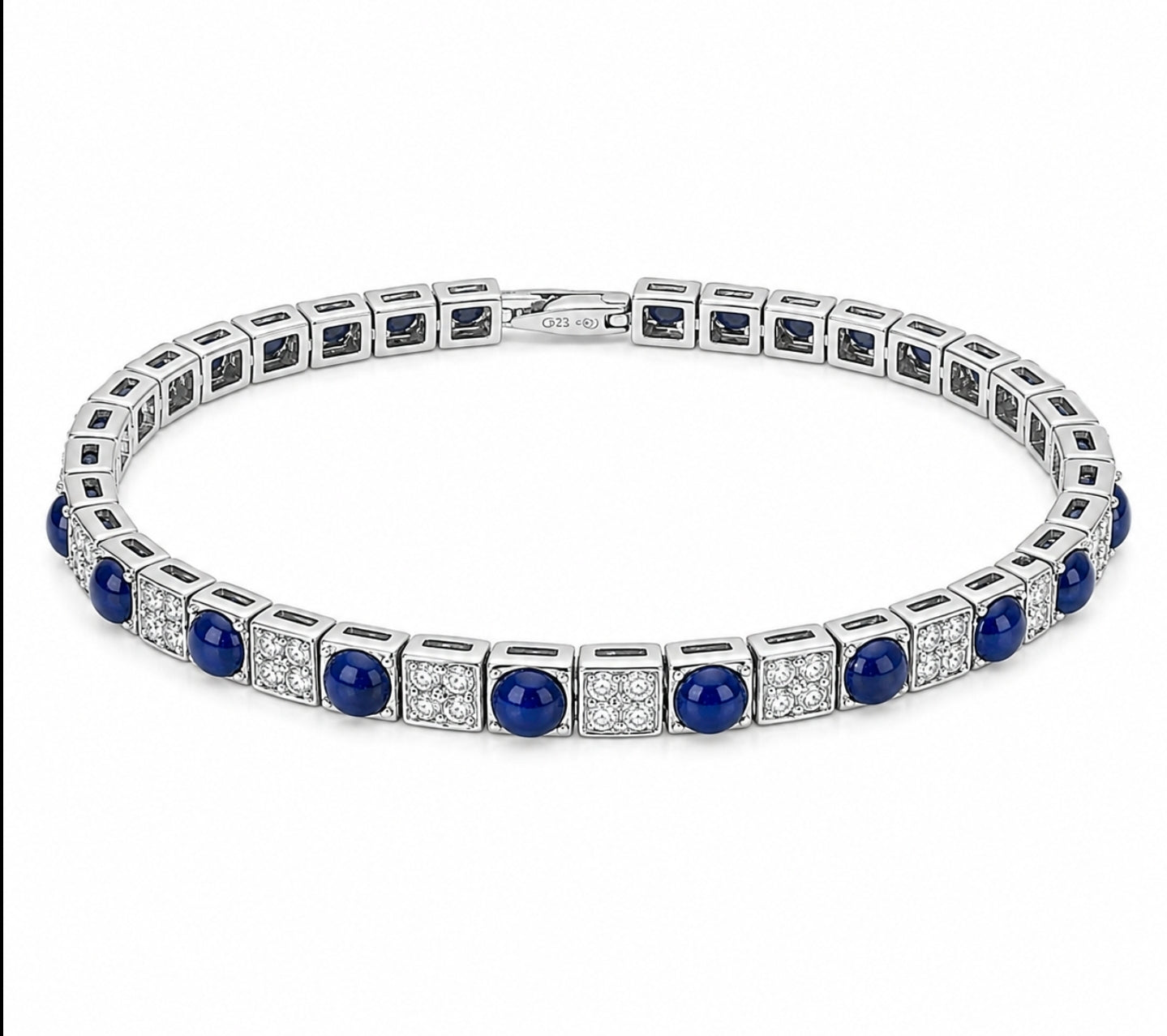 Sapphire & Diamonds Tennis Bracelet — Ministry of Gems exclusive design