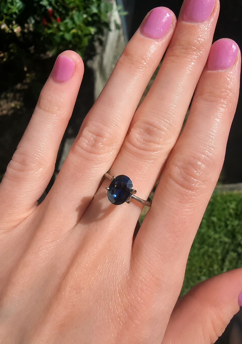 Teal Australian Sapphire 1.85ct Oval
