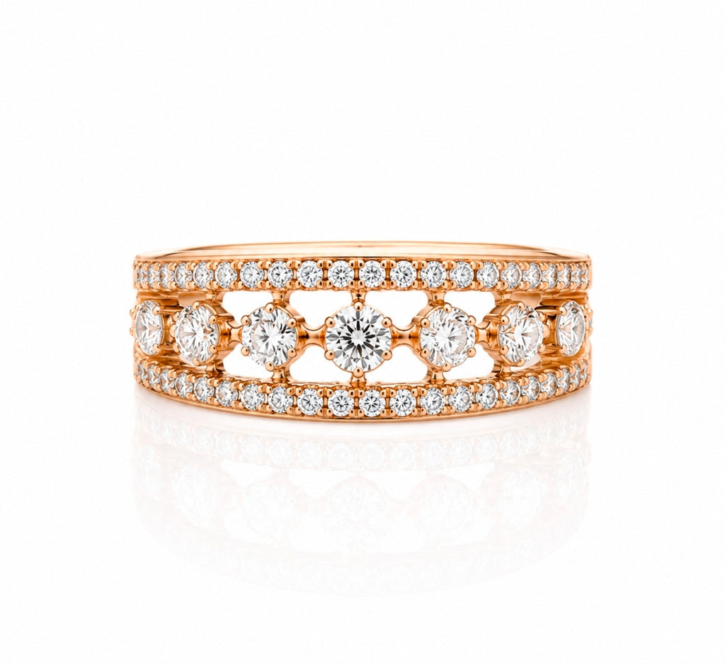 Tsarina Yellow Gold Diamond Ring — Ministry of Gems