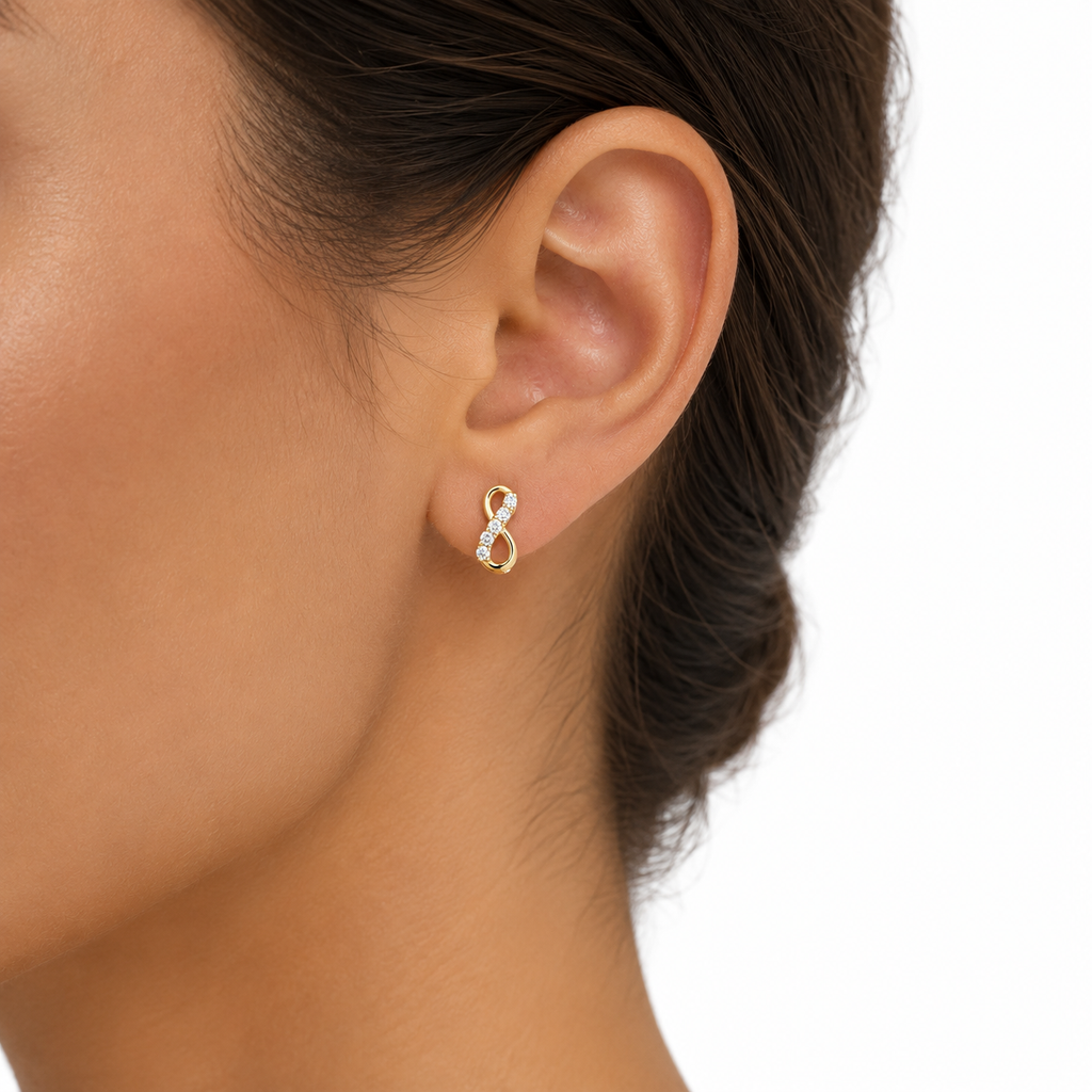 Infinity Stud Earrings — Ministry of Gems