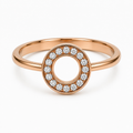 Orbita — Diamond Circle Ring