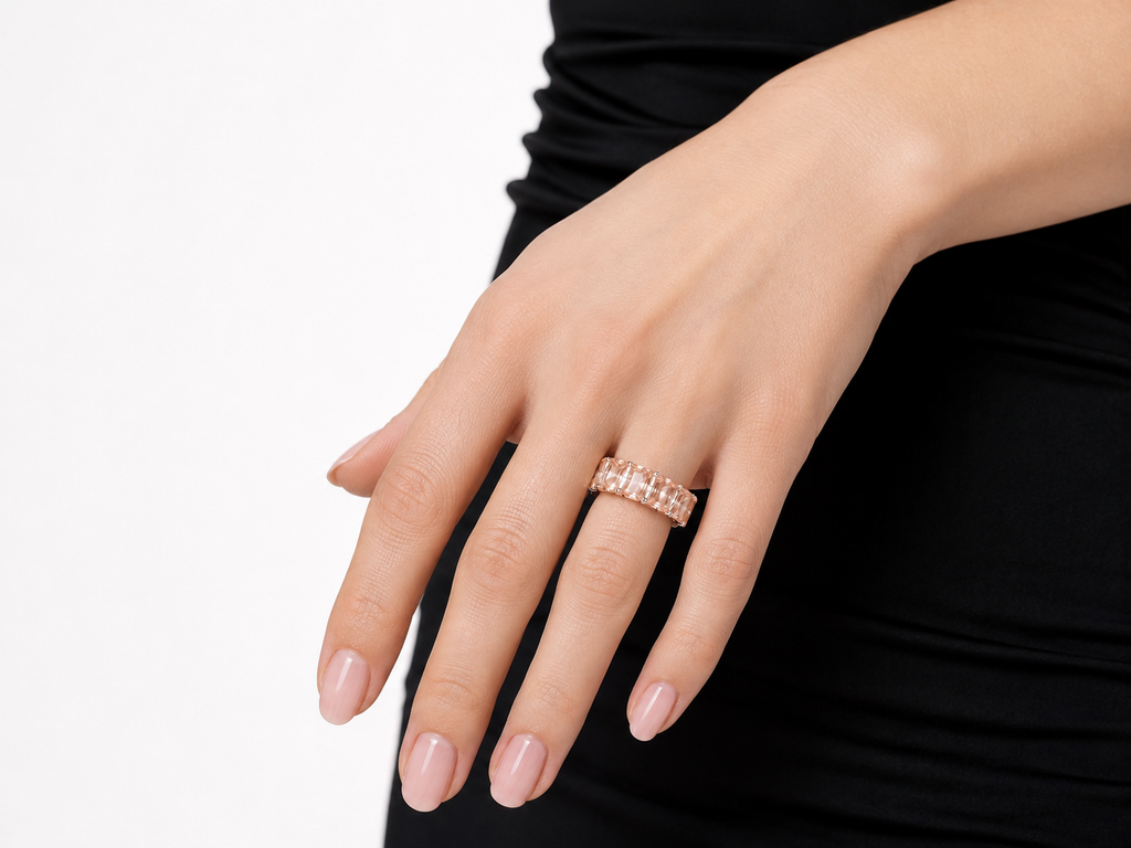 Morganite Band — Ministry of Gems exclusive design
