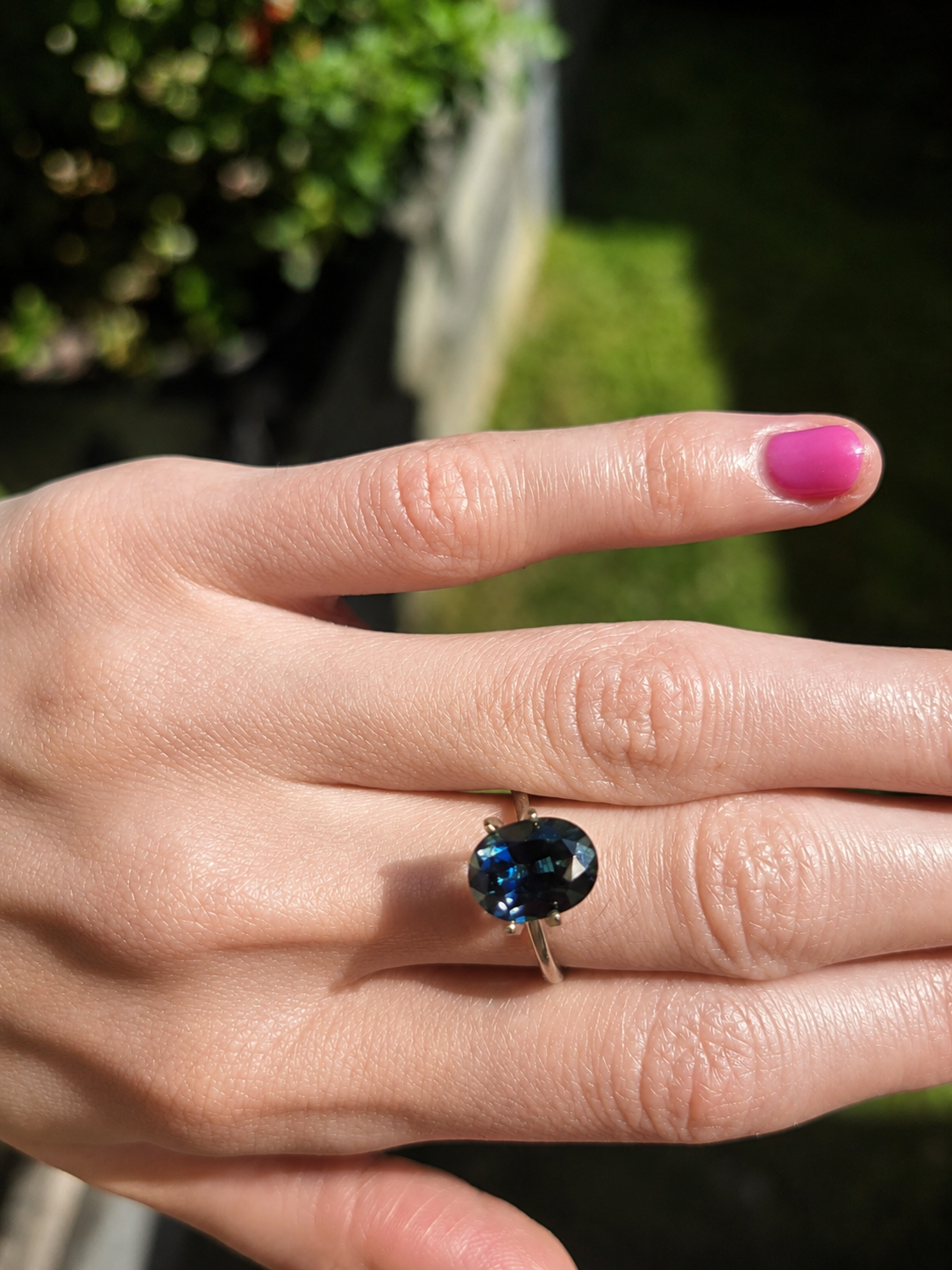 Blue Australian Sapphire 1.97ct Oval