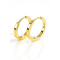 Polished Gold Hoop Earrings