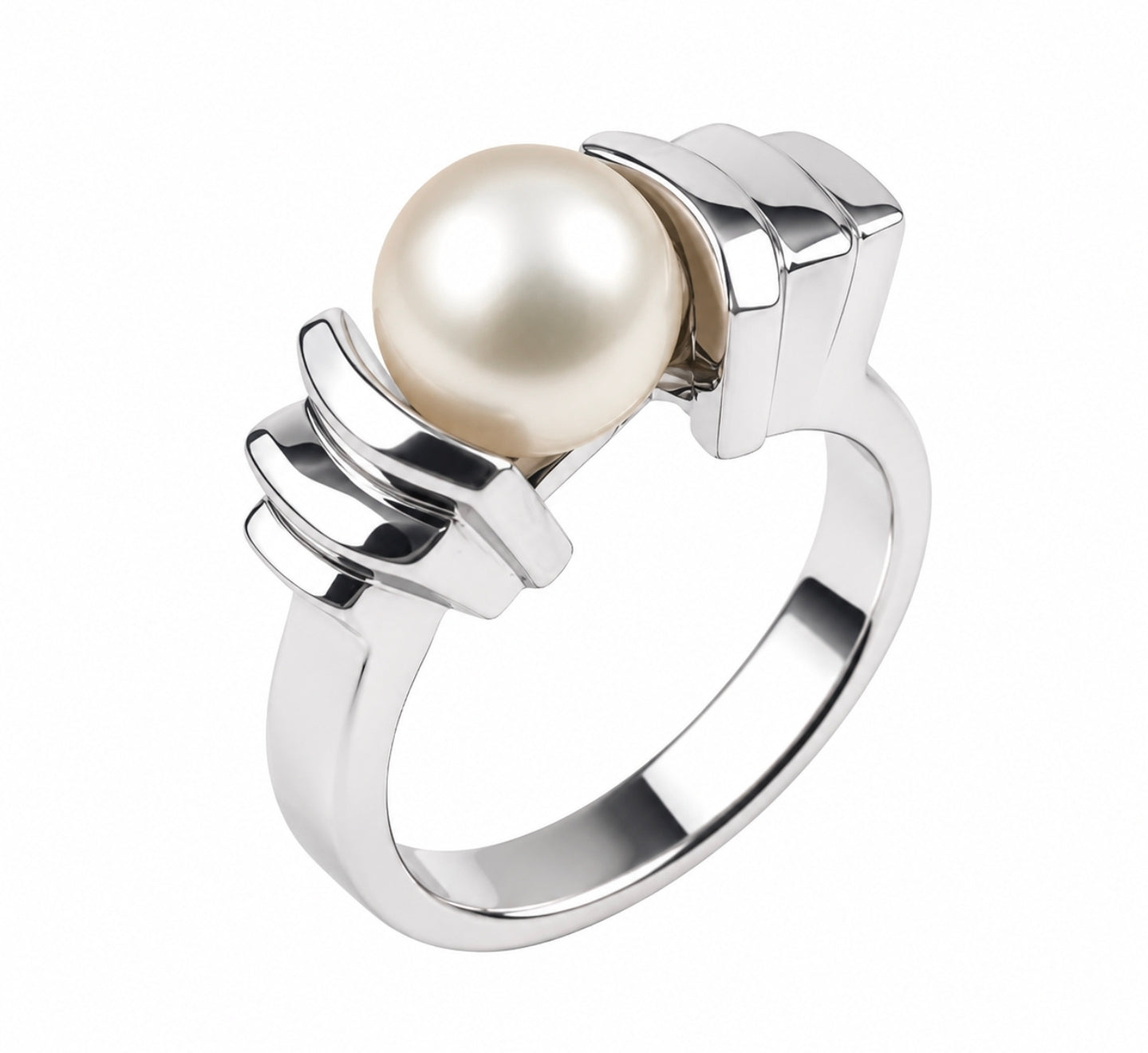 Pearl Architectural Ring — Ministry of Gems