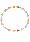 Joy — Multi-Gem Flower Chain Bracelet — Ministry of Gems