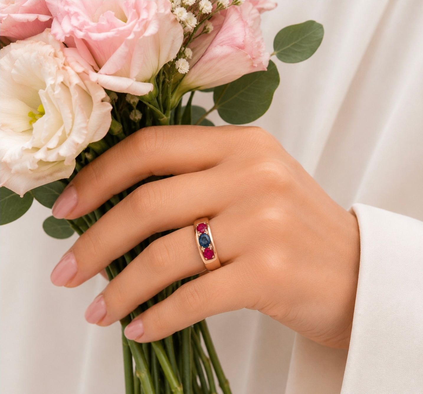 Florentine — Tourmalinté Sapphire & Ruby Band — Ministry of Gems