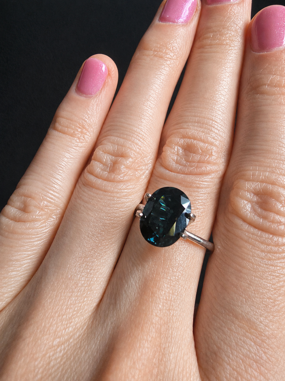 Blue-Green Australian Sapphire 3.20ct Oval