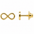 Infinito — Gold Infinity Studs — Ministry of Gems