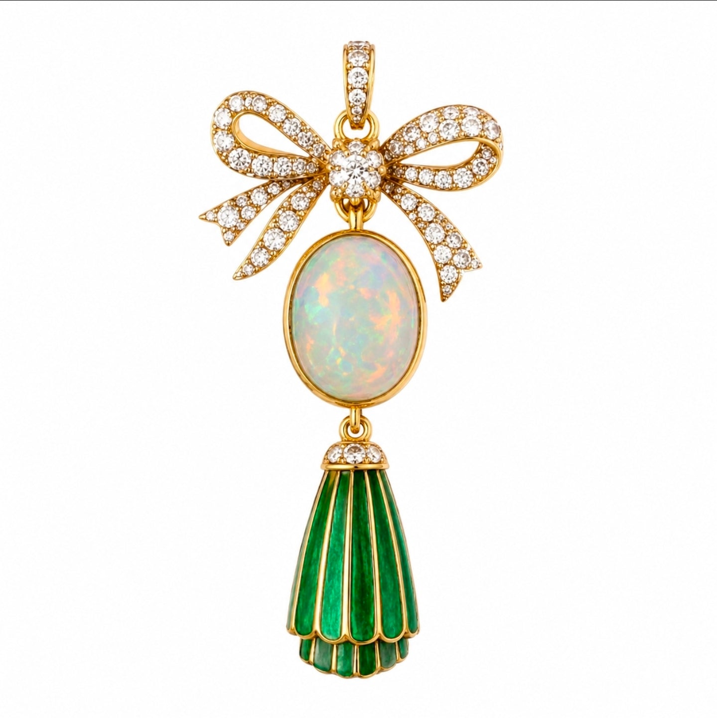 Empress Opal Tassel Pendant — Ministry of Gems exclusive design