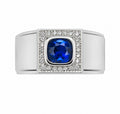 Gents' Sapphire Signet Ring — Ministry of Gems