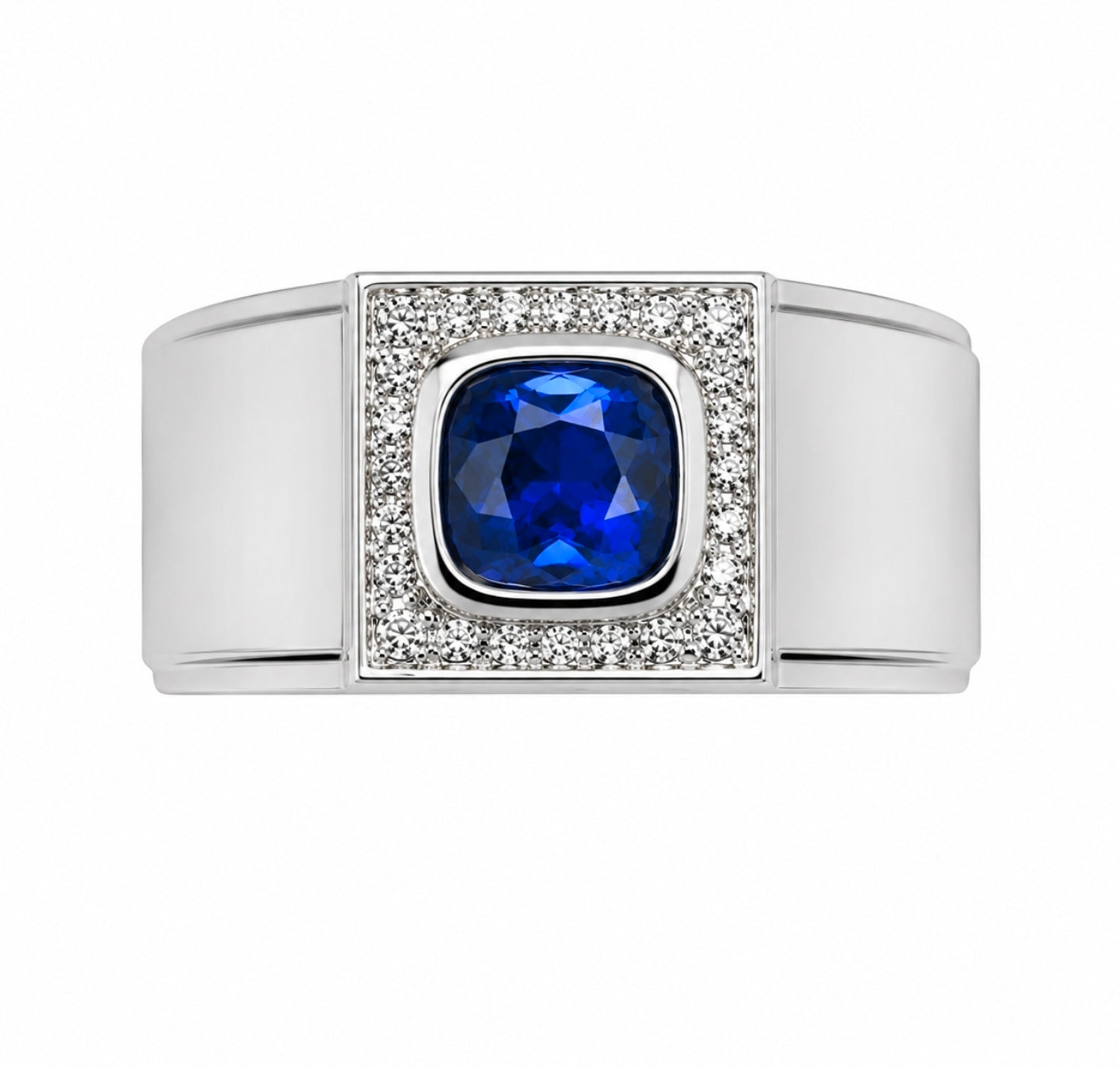 Gents' Sapphire Signet Ring — Ministry of Gems