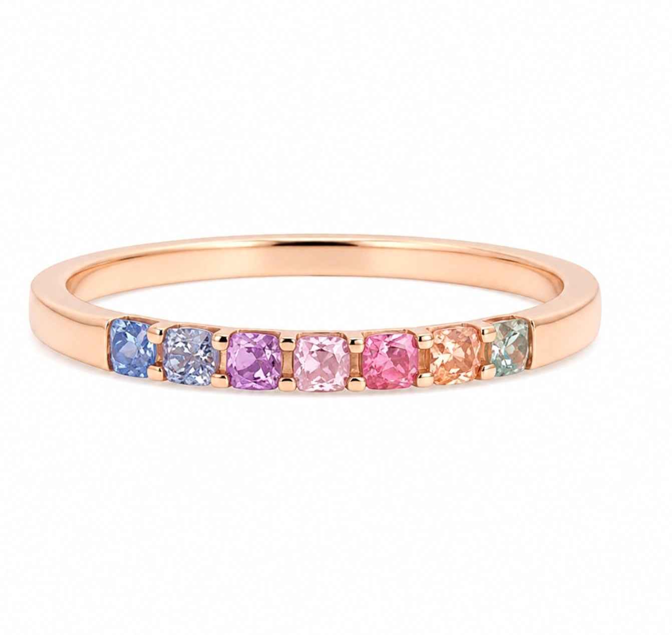 Pastel Sapphire Gradient Band — Ministry of Gems