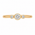 Bezel Trio Rose Ring — Ministry of Gems