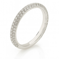 Double-Row Diamond Pavé Band