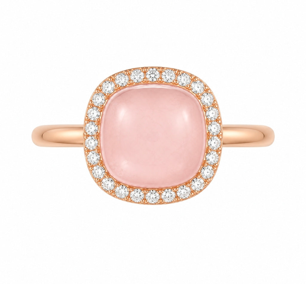 Rose Quartz Ring — Ministry of Gems exclusive design