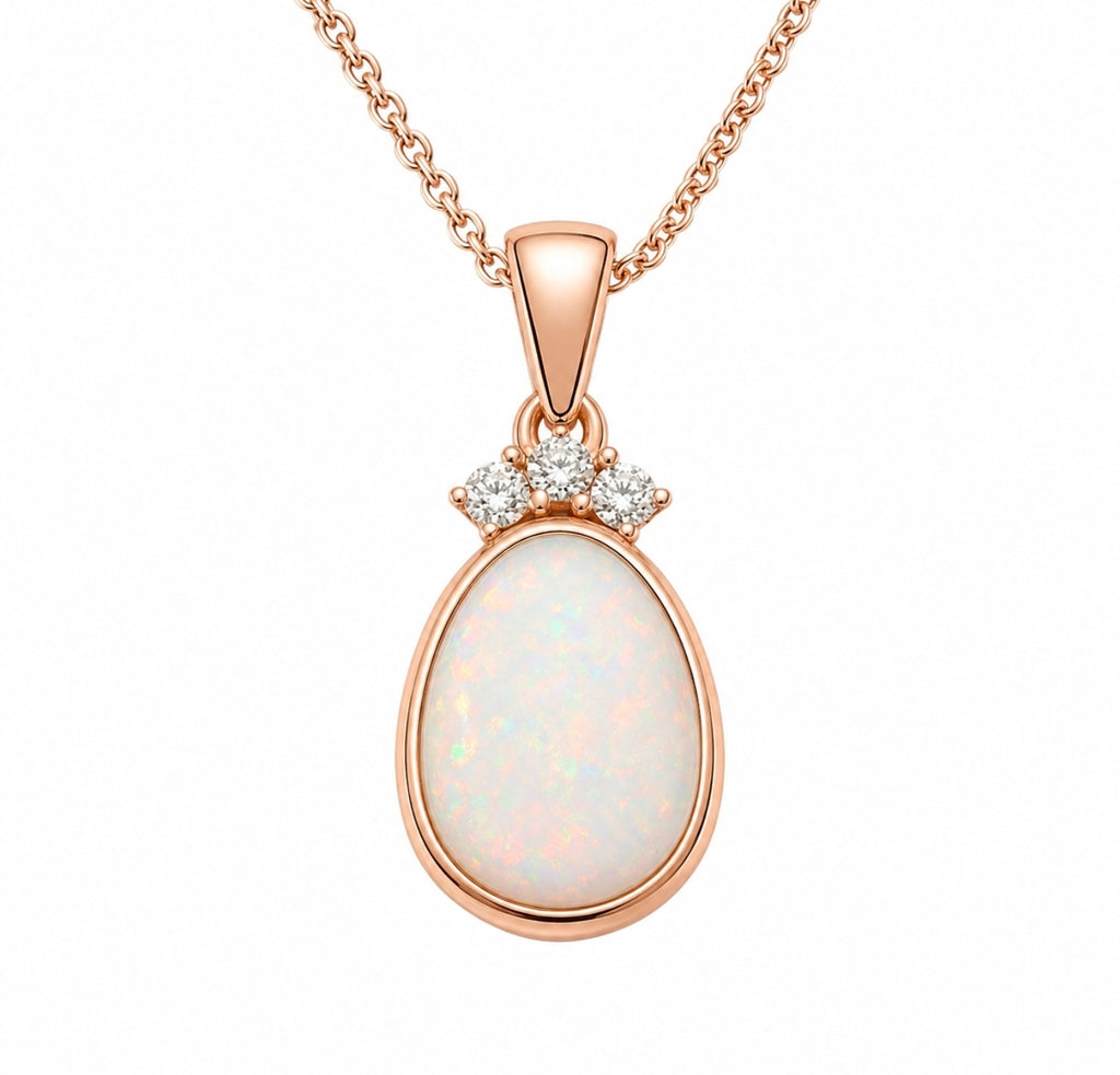 Crowned Opal Pendant — Ministry of Gems exclusive design