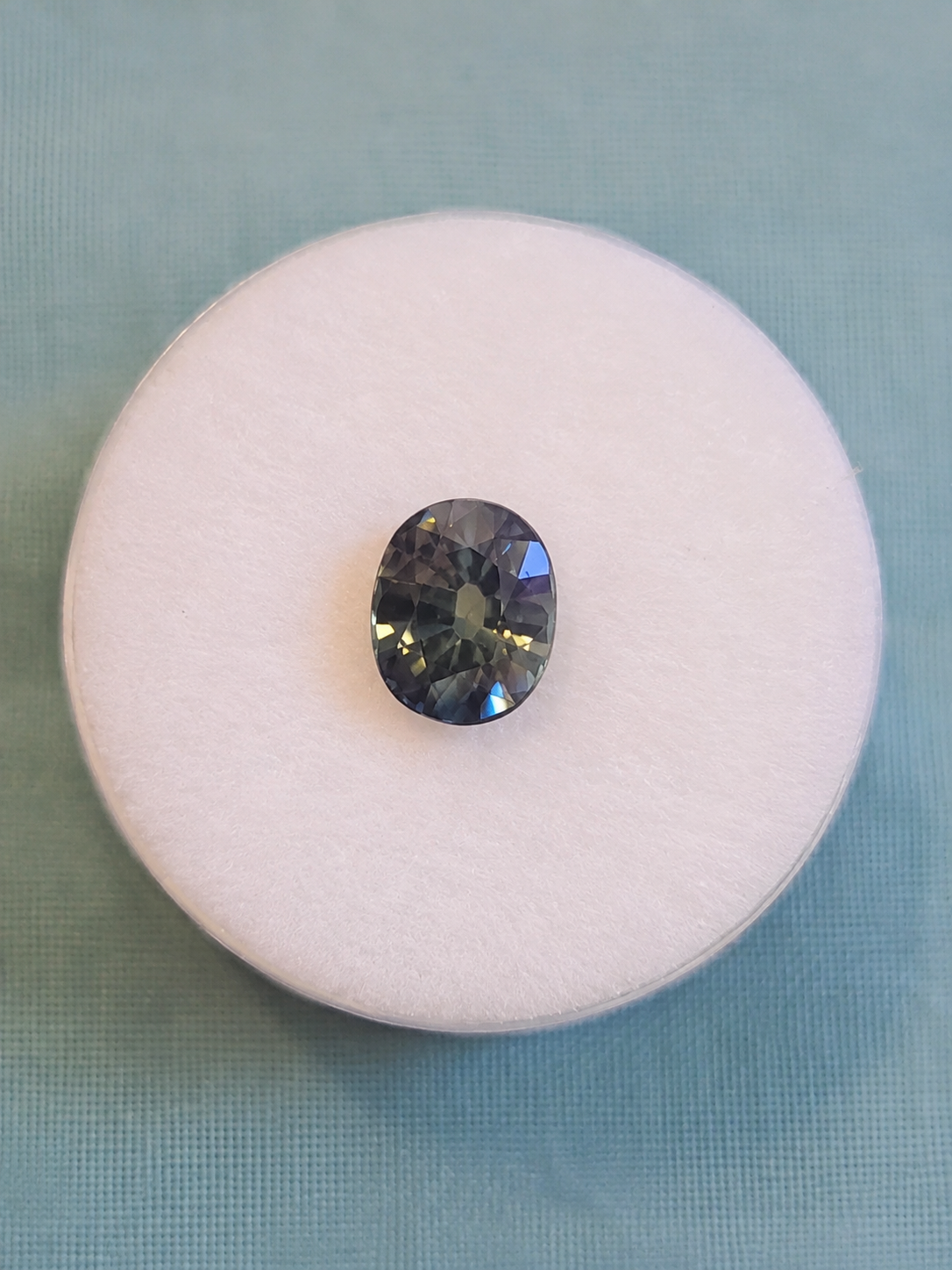 Blue-Yellow Parti Australian Sapphire 1.44ct Oval