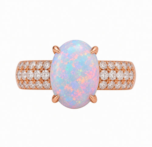 Australian Opal Ring II — Ministry of Gems exclusive design