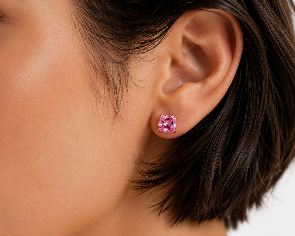 Pink Sapphire Earrings — Ministry of Gems exclusive design